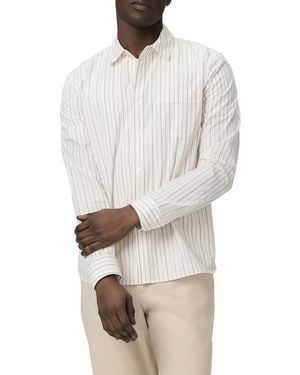 PAIGE Radovan Poplin Button Up Shirt - White