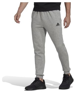 adidas Essentials Fleece Regular Tapered Pants - Gray