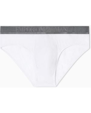 Emporio Armani Soft Modal Brief Slip - Weiß