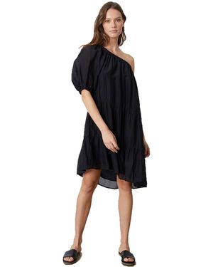 Velvet By Graham & Spencer Trish Silk Cotton Voile Dress - Black