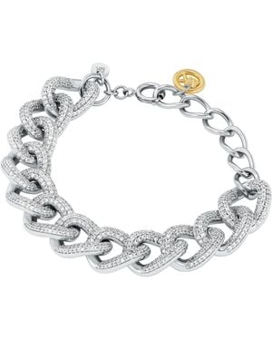 Michael Kors Silver Pavé Chain Bracelet - Metallic