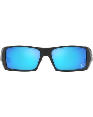 Oakley Oo9014 Gascan Nfl Collection Rectangular Sunglasses - Blue