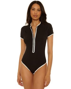 Trina Turk Standard Triumph Paddlesuit One Piece Swimsuit - Black