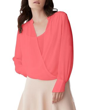 bcbg wrap blouse