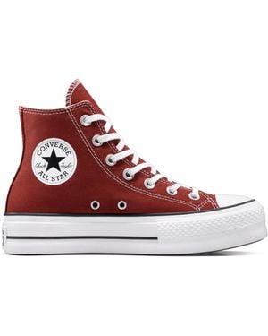 Converse Chuck Taylor All Star Lift Platform High Top - Red