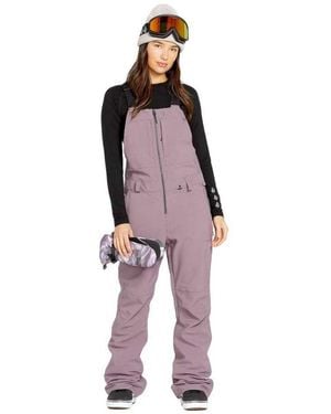 Volcom Swift Bib Overall Dusty Lavender S5 Xl - Purple