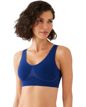 Wacoal B-smooth Seamless Padded Mid Coverage Wire Free Bralette - Blue