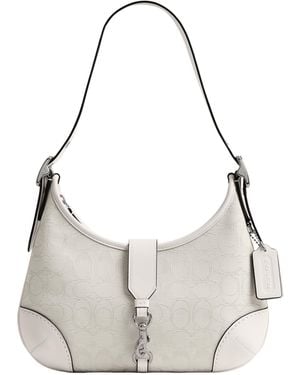 COACH Hamptons Hobo Bag In Signature Jacquard - Gray