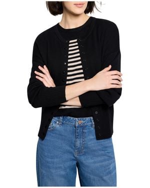 NIC+ZOE Nic+zoe Snap It Up Pure Cotton Cardigan - Black