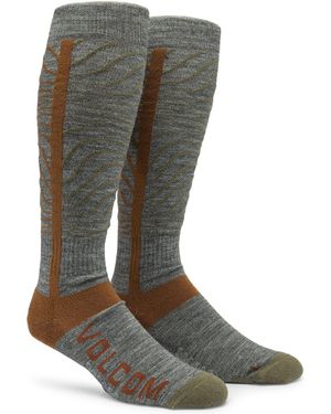 Volcom Heavy Weight Snowboard Ski Sock - Gray