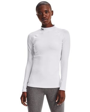 Under Armour S Authentics Mock Neck T-shirt - White
