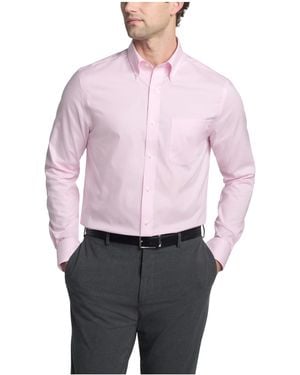 Tommy Hilfiger Dress Shirt Regular Fit Essentials Classic Pink - Red