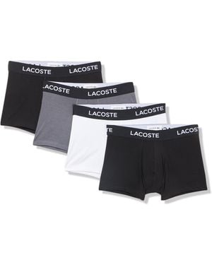 Lacoste Cotton Stretch Essentials Trunks - Black