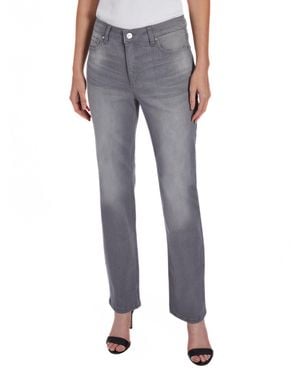 Jones New York Plus Size Lexington Straight-leg Jean - Gray