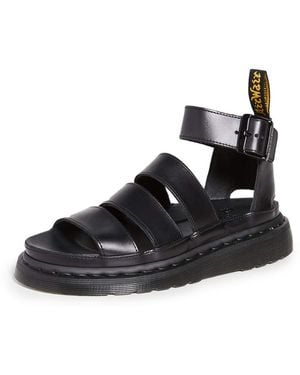 Dr. Martens Blaire Hydro Leather Sandals - Black