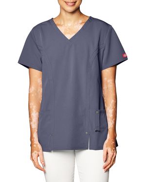 Dickies V-neck Top - Blue