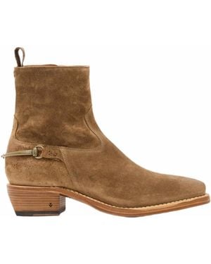 John Varvatos Walker Bit Boot Western - Brown
