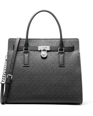 Michael Kors Hamilton Large Satchel - Black