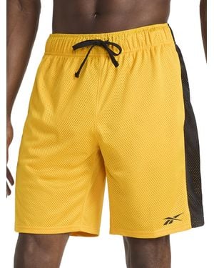 Reebok 's Hoopwear Mesh 9" Short - Yellow