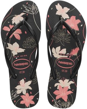 Havaianas Spring And Summer Pool Sandals For - Black