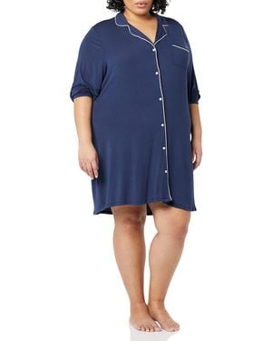 Amazon Essentials Piped Nighty - Blue
