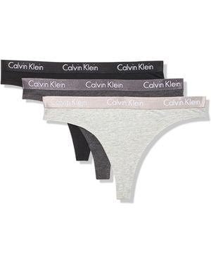 Calvin Klein Motive Cotton Multipack Thong Panty - Multicolor