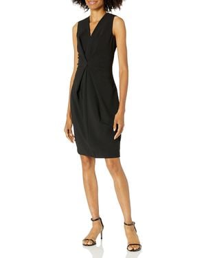 Nanette Lepore Slvls Ft Envelope V Nk Shift S - Black