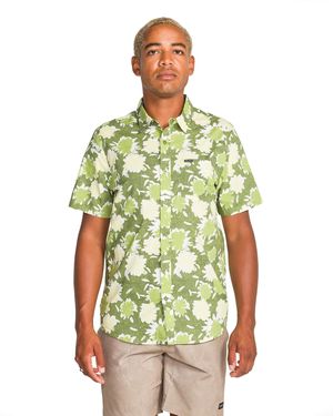 Volcom Short Sleeve Button Down Woven Shirt - Green