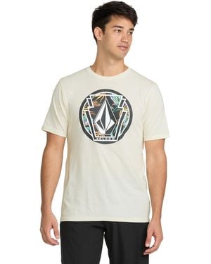 Volcom Melting Short Sleeve T-shirt-soft Cotton Blend Crewneck Tee - White