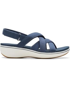 Clarks Athleisure Wedge Sandal - Blue
