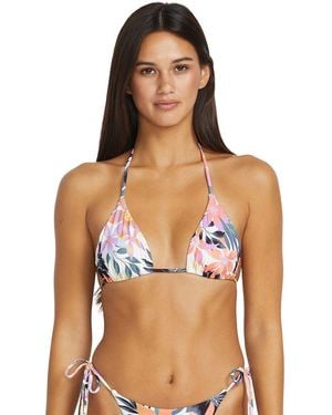 Volcom Tropicabana Triangle Bikini Top - Blue