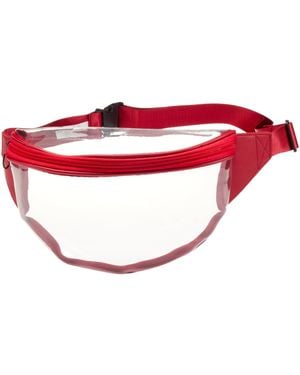 Steve Madden Clear Belt Bag - Red