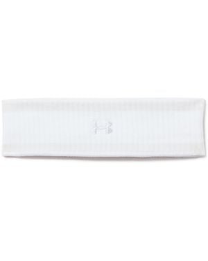 Under Armour Adult Lightweight Terry Headband, - White