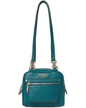 Guess Marsha Box Shoulder Bag - Blue