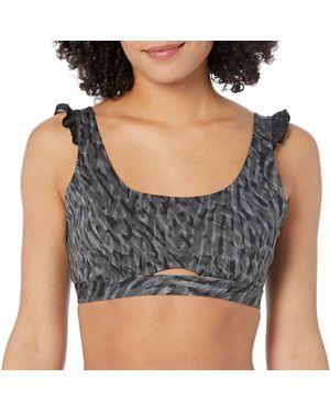 adidas S Coreflow Studio Medium Support Bra Black X-large Dd - Gray
