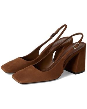 SCHUTZ SHOES Leia Block Pump - Brown