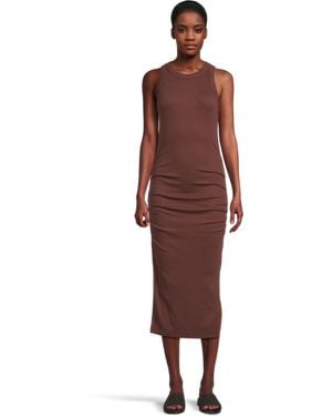 Michael Stars Wren Ruched Midi - Red