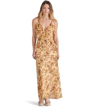 Steve Madden Adalina Ruffle-trim Chiffon Dress - Metallic