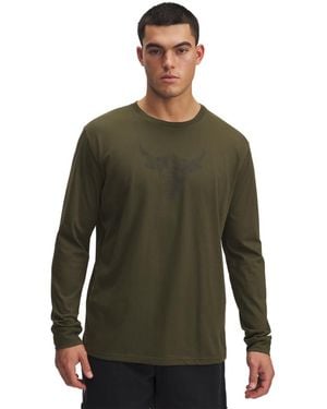 Under Armour Project Rock Brahma Bull Long Sleeve, - Green