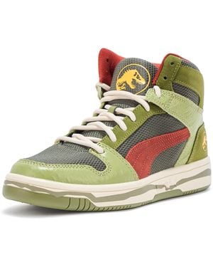 PUMA Rebound Layup Mid Jurassic World Shoes Sneaker - Green