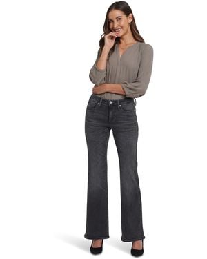 NYDJ S Ava Flare Jeans Gloomy Marais 10 Inseam: 33 - Blue