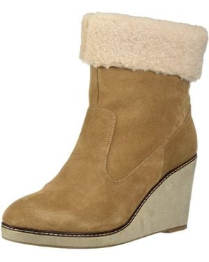 Kensie Holliston Wedge Booties - Natural