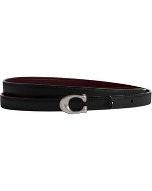 COACH 13mm Sculpted C Reversible Belt In Refined Leather - Multicolor