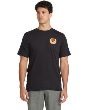 Volcom Dactyl Short Sleeve T-shirt-soft Cotton Blend Crewneck Tee - Black