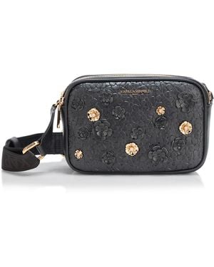 Karl Lagerfeld Paris Maybelle Phone Crossbody - Black
