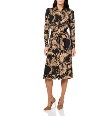 Trina Turk Printed Jersey Shirt Dress - Natural