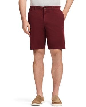 Izod Saltwater 9.5" Flat Front Chino Short - Red