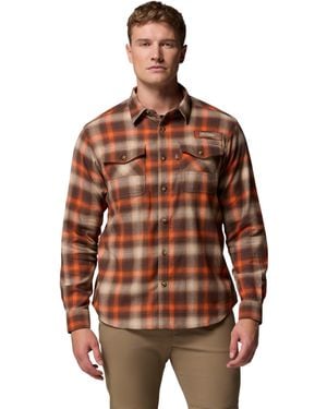 Columbia S Roughtail Stretch Flannel Long Sleeve - Brown