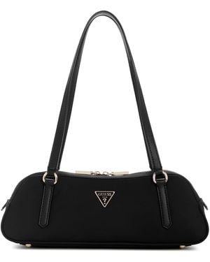 Guess Gemma Shoulder Satchel - Black