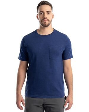 Wrangler Short Sleeve Recycled Slub Pocket T-shirt - Blue